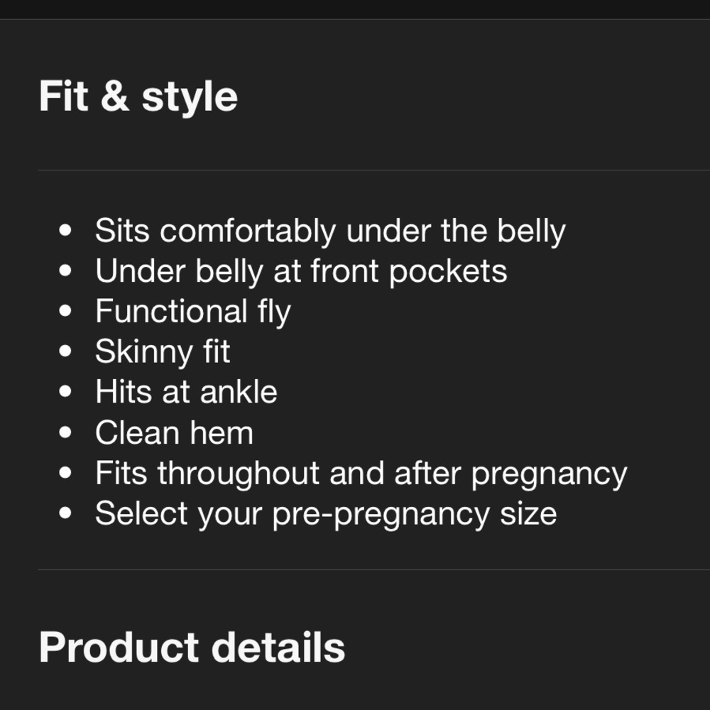 Ingrid & Isabel Maternity Jeans- Size 8 - Picture 4 of 5